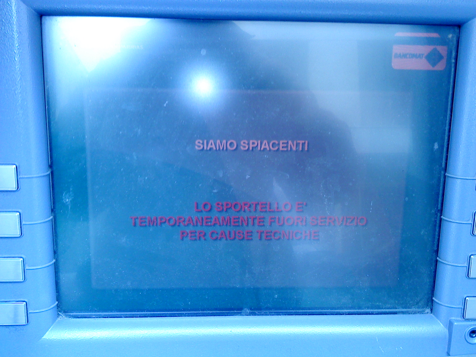 bancomat fuori servizio - Automatic Teller Machine out of service