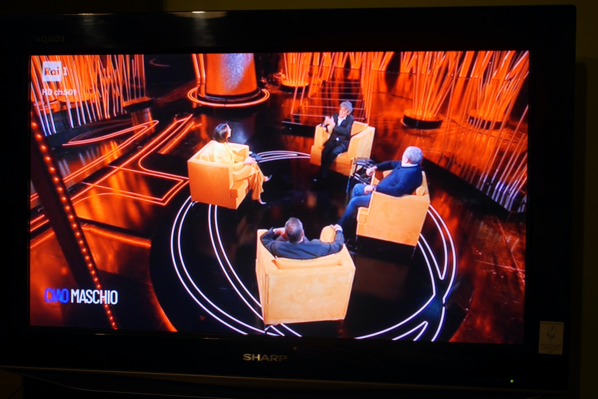 Screen shot of the lower resolution PAL MPEG-2 DVB-T video